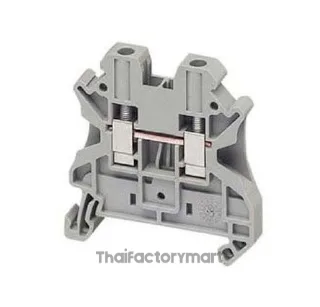 NSYTRV42, SCREW TERMINAL, FEED THROUGH, 2 POINTS, 4MM² , GREY