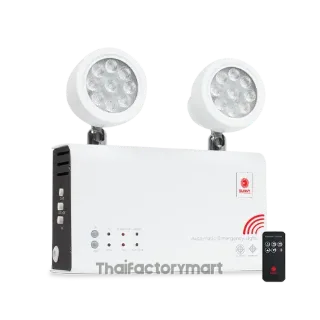 SUNNY โคมไฟฉุกเฉิน รุ่น MEM209CD2 LED 9W สำรองไฟได้นาน 2 ชม. | ระบบ Auto Test | รองรับ Remote Test | แจ้งเตือนให้ชาร์ทแบตเตอรี่ด้วยเสียง | Motion Sensor