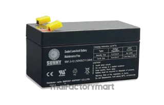 แบตเตอรี่แห้ง Sunny รุ่น SN 1.3 - 12, ขนาด 12V-1.3AH.