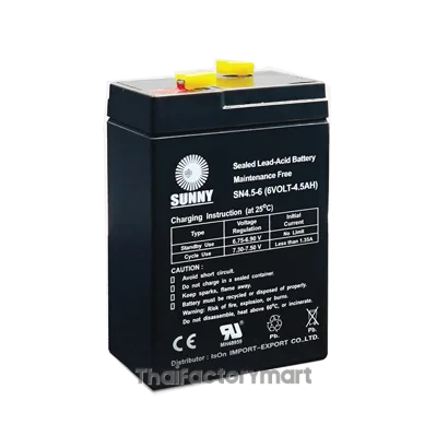 Sunny SN4.5-6 Rechargeable Battery, 6 V, 4.5 Ah photo 3