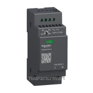 Regulated Power Supply, 100-240V AC, 24V 1.2 A, single phase, Modular