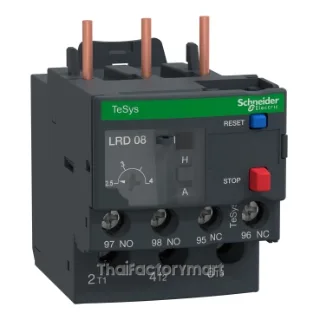 Schneider TeSys D Thermal Overload Relay LRD08T, 2.5-4A, class 10A, 1NO+1NC, screw clamp