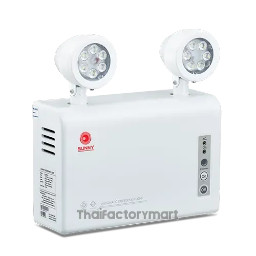 SUNNY SMART Emergency Light โคมไฟฉุกเฉิน รุ่น TM606-03 LED 6W สำรองไฟได้ถึง 3 ชม.| ตั้งเวลาได้ถึง 12 ชม photo 2