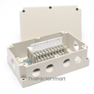 TOYOGIKEN BOXTM-2002 กล่องเทอร์มินอลบล็อก 20 Pole พร้อมช่องเข้าสาย