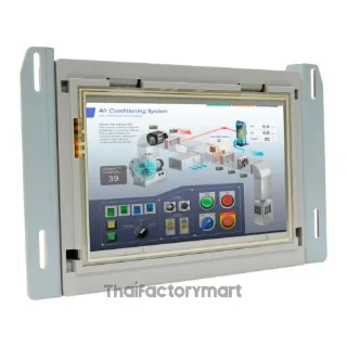 Weintek 7" Open-frame HMI, 800x480, 600MHz RISC CPU. Ports: serial, USB & Ethernet