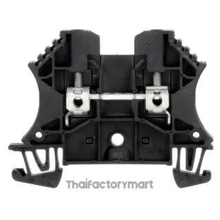 Feed-through terminal block, Screw connection, black, 2.5 mm², 24 A, 800 V, Number of connections: 2