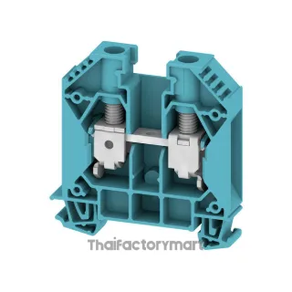 Feed-through terminal block, Screw connection, blue, 16 mm², 76 A, 1000 V, Number of connections: 2
