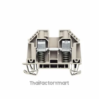 Feed-through terminal block, Screw connection, dark beige, 10 mm², 57 A, 630 V, Number of connections: 2