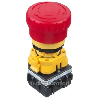 XW1E-LV413Q4MFR, Emergency Stop Switch, 3NC+1NO, IP65