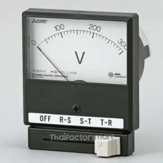 YR-8UNAV B 0-300V DRCT MITSUBISHI VOLT METER