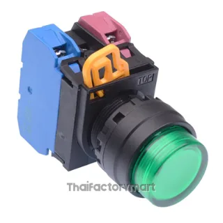 IDEC Green 24V illuminated 22mm Maintained Push Button Switch 1NO-1NC IP65 YW1L-A2E11Q4G