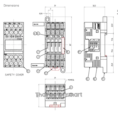 TOYOGIKEN TYPE : PCRY-4MIN COIL:DC24V 5A 250V AC/30V DC photo 4