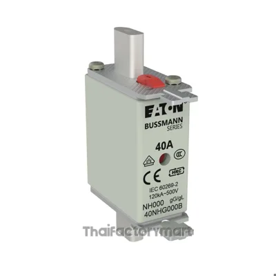Eaton 40A Centred Tag Fuse, NH000, 500V ac photo 2