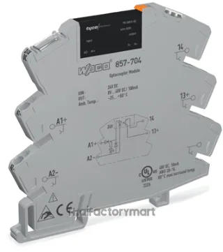 857-704 Solid-state relay module; Nominal input voltage: 24 VDC WAGO