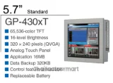 5.7-inch TFT, 65,536 colors, QVGA 320 x 240 pixels, Analog Touch Panel, Ethernet I/F, COM x 2, USB A/mini-B I/F x 1 each, Secondary Back-up Battery, DC24V, Coated Model รูปที่ 3