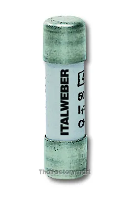 Cylindrical fuse 10,3 x 38 mm - Type: CH10 - Curve: gG - Current = 1A - Voltage = 500V