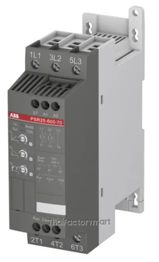 PSR25-600-70 ABB Softstarter, PSR Series, 25 A, 11 kW (400 V), 208...600 V AC