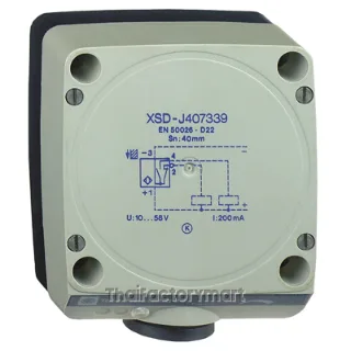 Inductive proximity sensors XS, inductive sensor XSD 80x80x40, plastic, Sn60mm, 24 VDC, terminals