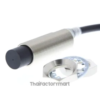 Proximity sensor, inductive, brass-nickel, M18, non-shielded, 20 mm, NO, 2 m cable, DC 2-wire, no polarity