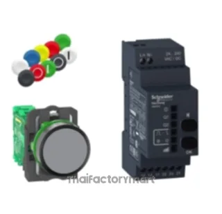 Wireless Pushbutton, ø22mm, Fastening Clip, Plastic, 24 ... 240VAC/DC