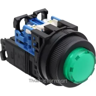 AR30E0L-10M3G : ILLUMINATE PUSHBUTTON EXTENDED ROUND 30mm. GREEN