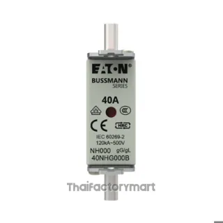 Eaton 40A Centred Tag Fuse, NH000, 500V ac
