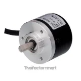 Koyo Encoder, Incremental, Medium Duty, 2000 Pulses per Revolution, 8mm Solid Shaft, 50mm Diameter Body, 5-30VDC, Push-Pull (Totem Pole), IP65 (Waterjet Proof), 2 meter Cable, Tinned Ends, Mounting Screws included photo 1