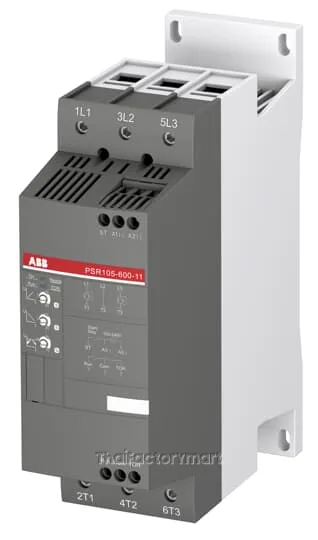 PSR105-600-11 ABB Softstarter, PSR Series, 105 A, 55 kW (400 V), 208...600 V AC