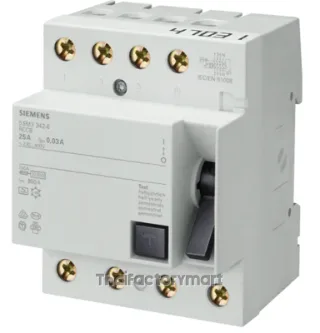 Residual current operated circuit breaker, 4-pole, type AC, In: 125 A, 30 mA, Un AC: 400 V