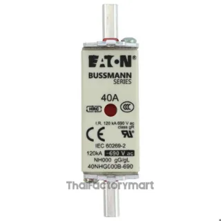 40NHG000B-690 Model code: NH FUSE 40A 690V SIZE 000 GG MGL