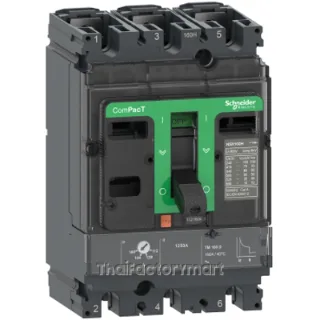 Circuit breaker ComPacT NSX100B, 25kA at 415VAC, 3 poles, TMD trip unit 50A