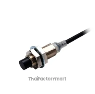 E2E-X16MC112 2m Proximity sensor, inductive, nickel-brass, short body, M12, unshielded, 16 mm, DC, 3-wire, NPN NO, 2m Cable