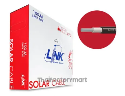 CB-1040AB-1, LINK สายไฟโซล่าเซล TUV Solar PV Cable 4 Sq.mm. (100 M)(สีดำ) รูปที่ 2