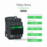 Contactor, TeSys Deca, 3P(3 NO), AC-3/AC-3e, 0 to 440V, 9A, 220VAC 50/60Hz coil รูปที่ 4