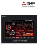 GOT Simple;7"wideTFT;DC;WVGA;65k colors;RS-422/485;RS-232;USB;Eth;SD;Black รูปที่ 1