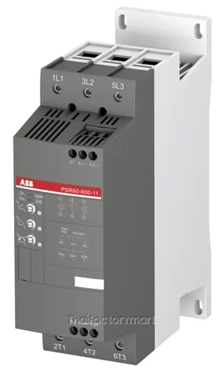 PSR60-600-11 ABB Softstarter, PSR Series, 60 A, 30 kW (400 V), 208...600 V AC