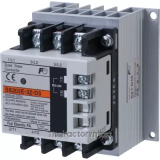 SS202E-3Z-D3/F Fuji Electric Solid State Contactor แบบ 3 เฟส ควบคุมโหลดฮีตเตอร์