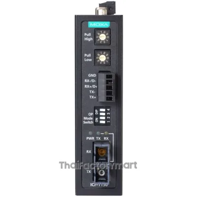 MOXA ICF-1150-M-ST-T-IEX, Industrial RS-232/422/485 to Fiber Optic Converter, ST Multi-mode, -40 to 85 °C, IECEx Certification Approval รูปที่ 2