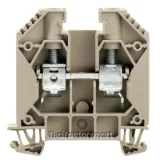 Feed-through terminal block, Screw connection, dark beige, 16 mm², 76 A, 1000 V, Number of connections: 2 รูปที่ 1