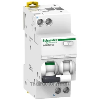 Residual current breaker with overcurrent protection (RCBO), Acti9 iDPN N Vigi, 1P+N, 10A, C curve, 6000A, AC type, 30mA
