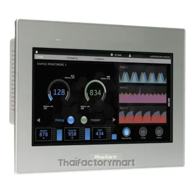 Pro-face 10"W touch panel display, 2COM, 2Ethernet, USB host device, 24VDC, GP-ProEX model PFXST6500WADE photo 3