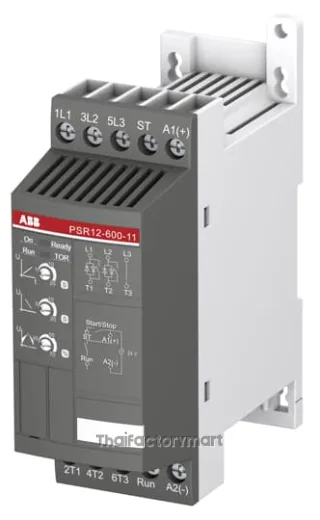 PSR12-600-11 ABB Softstarter, PSR Series, 12 A, 5.5 kW (400 V), 208...600 V AC