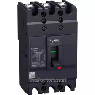circuit breaker EasyPact EZC100B - TMD - 15 A - 3 poles 3d