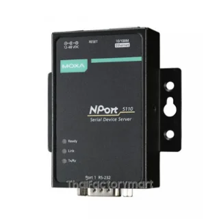 1-port Device Server, 10/100M ethernet, RS-232 DB9 male, 12~48 VDC, w/o adapter, 0~55Â°C